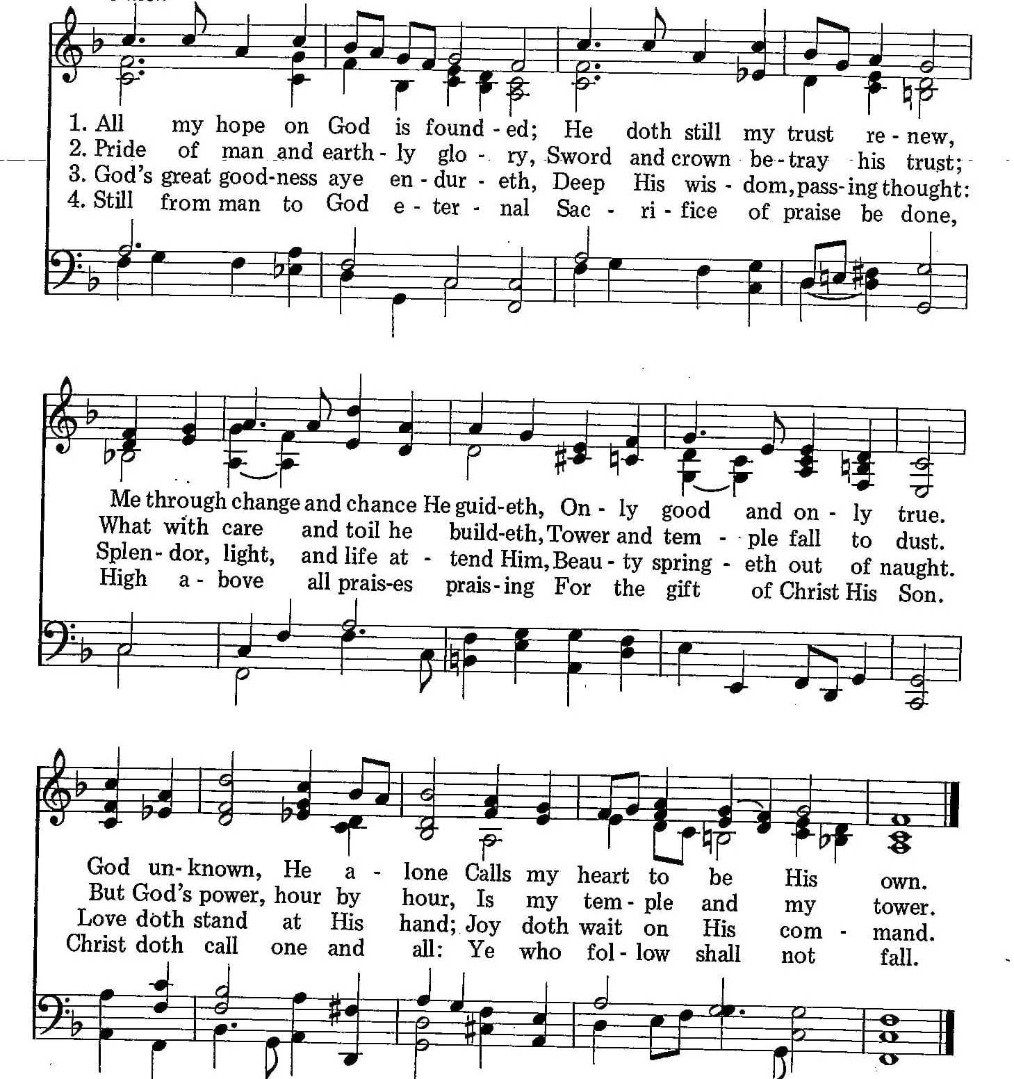 005 – All My Hope on God Is Founded sheet music